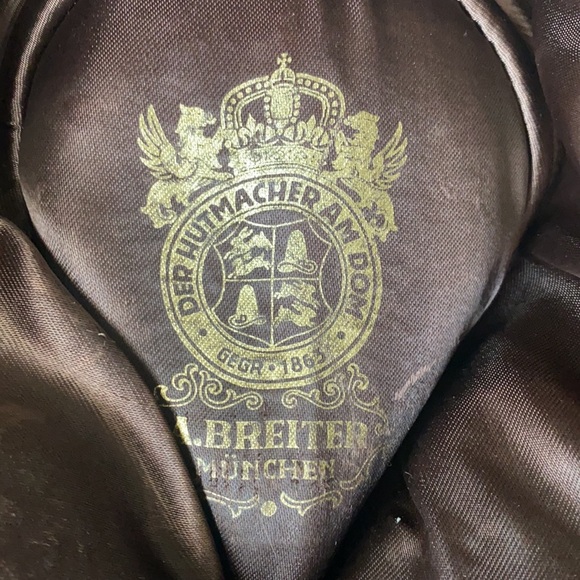 A. BREITER MUNCHEN GERMANY VINTAGE BROWN HAT GORE TEX LARGE - Picture 2 of 8
